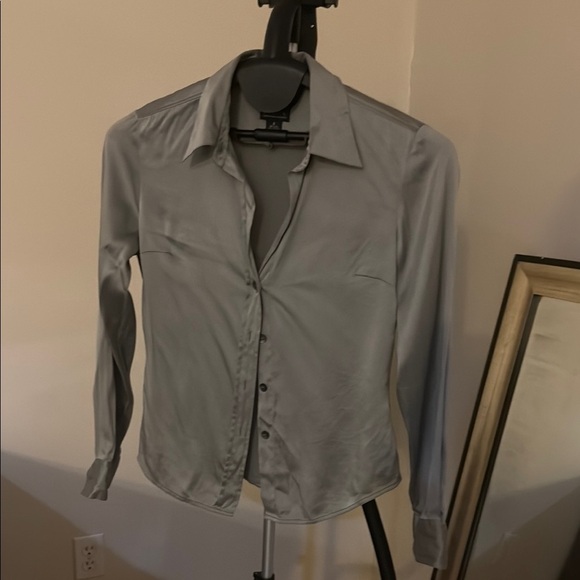 INC International Concepts Gray Casual Button Down Shirt - Picture 1 of 2